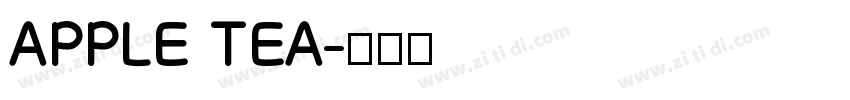 APPLE TEA字体转换
